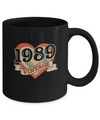 Vintage Retro Classic Heart Made In 1989 33th Birthday Mug Coffee Mug | Teecentury.com