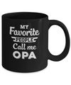 My Favorite People Call Me Opa Fathers Day Gift Mug Coffee Mug | Teecentury.com