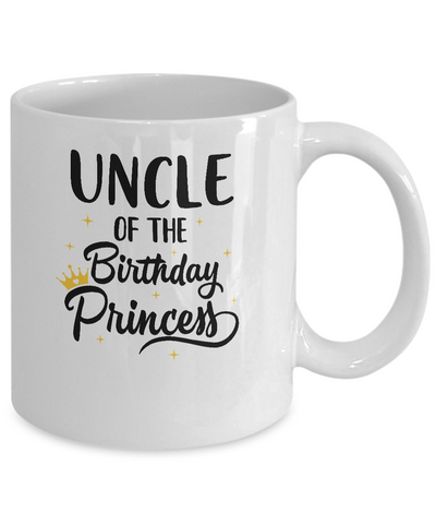 Uncle Of The Birthday Princess Matching Family Party Mug Coffee Mug | Teecentury.com
