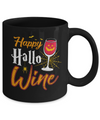 Happy Hallo Wine Funny Halloween Mug Coffee Mug | Teecentury.com