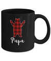 Red Papa Bear Buffalo Plaid Family Christmas Pajamas Mug Coffee Mug | Teecentury.com