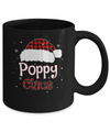 Santa Poppy Claus Red Plaid Family Pajamas Christmas Gift Mug Coffee Mug | Teecentury.com