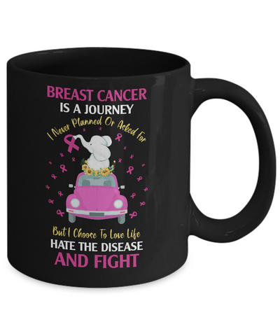 Breast Cancer Awareness Is A Journey Mug Coffee Mug | Teecentury.com