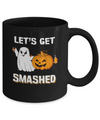 Let's Get Smashed Drinking Pumpkin Halloween Mug Coffee Mug | Teecentury.com