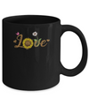 Love Sunflower Leopard Daisy Flower Bird Women Tee Mug Coffee Mug | Teecentury.com