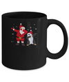 Dabbing Santa Penguin Funny Dab Dance Christmas Gift Mug Coffee Mug | Teecentury.com