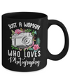 Just A Woman Who Loves Photography Photographer Mug Coffee Mug | Teecentury.com