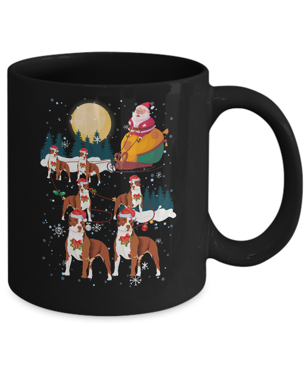 Dog Reindeer Pit bull Christmas Gift Mug Coffee Mug | Teecentury.com
