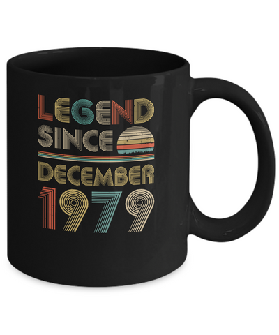 Legend Since December 1979 Vintage 43th Birthday Gifts Mug Coffee Mug | Teecentury.com