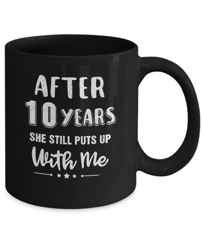 10Th Wedding Anniversary Funny Husband Gift Mug Coffee Mug | Teecentury.com