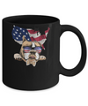 Funny Patriot Bulldog Dog 4Th Of July American Flag Mug Coffee Mug | Teecentury.com