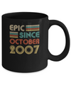 Epic Since October 2007 Vintage 15th Birthday Gifts Mug Coffee Mug | Teecentury.com