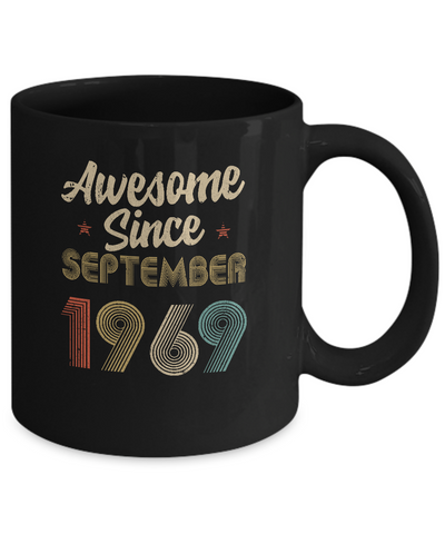 Awesome Since September 1969 Vintage 53th Birthday Gifts Mug Coffee Mug | Teecentury.com