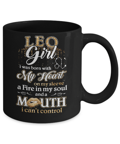 I'm A Leo Girl Lipstick July August Funny Zodiac Birthday Mug Coffee Mug | Teecentury.com