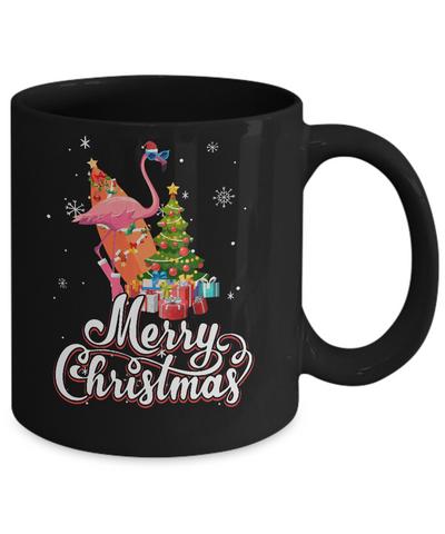 Flamingo Christmas Gift Merry Christmas Flamingo Mug Coffee Mug | Teecentury.com