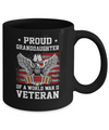 Proud Granddaughter Of World War 2 Veteran Patriotic Mug Coffee Mug | Teecentury.com