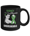 Kidney Disease Warrior Unbreakable Kidney Disease Awareness Mug Coffee Mug | Teecentury.com