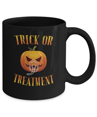 Trick Or Treatment Respiratory Therapist Nurse Halloween Mug Coffee Mug | Teecentury.com
