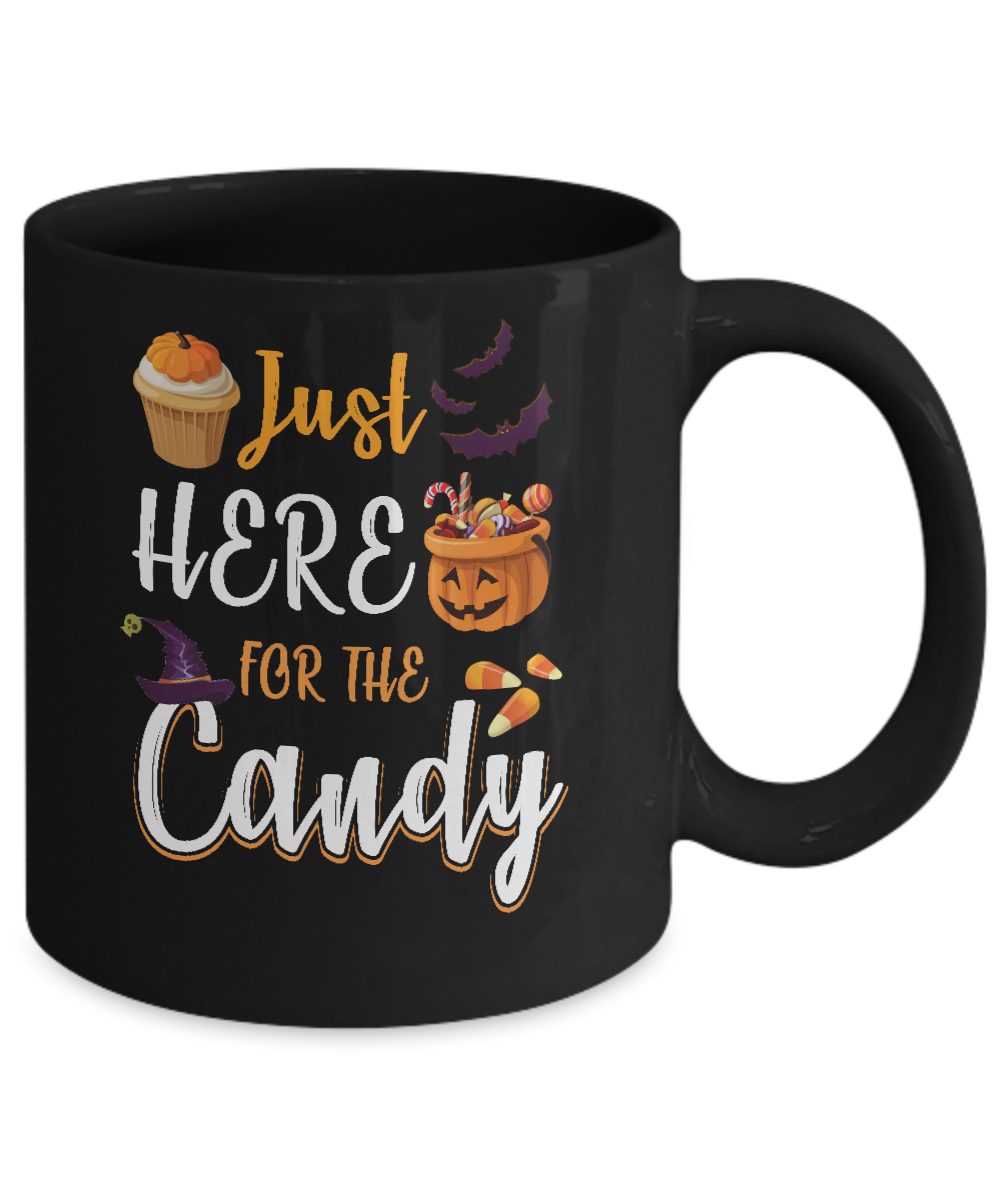 Just Here For The Candy Funny Halloween Kids Boy Girl Mug Coffee Mug | Teecentury.com