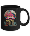 Retro Vintage Aunt Shark Doo Doo Doo Mug Coffee Mug | Teecentury.com