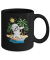Summer Vacation Dabbing Poodle Surfing Surfboard Gift Mug Coffee Mug | Teecentury.com