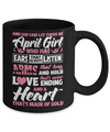 And God Said Let There Be April Girl Ears Arms Love Heart Mug Coffee Mug | Teecentury.com