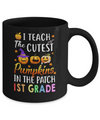 I Teach The Cutest Pumpkins In The Patch 1st Grade Halloween Mug Coffee Mug | Teecentury.com