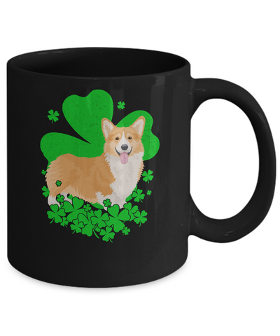 Corgi St. Patrick's Day Clovers Mug Coffee Mug | Teecentury.com