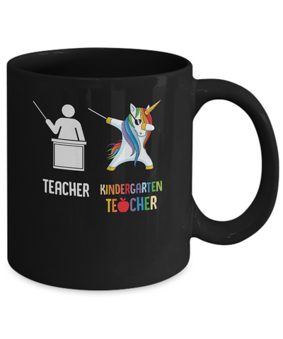 Dabbing Unicorn Kindergarten Teacher Funny Gifts Dab Mug Coffee Mug | Teecentury.com
