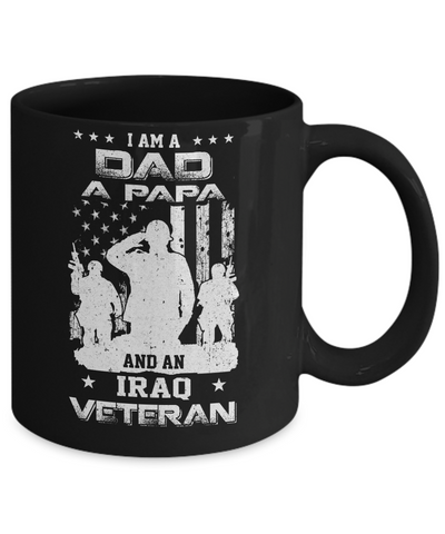 I'm A Dad A Papa And An Iraq Veteran Mug Coffee Mug | Teecentury.com
