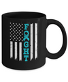 Dysautonomia Awareness American Flag Distressed Mug Coffee Mug | Teecentury.com