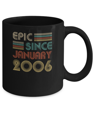 Epic Since January 2006 Vintage 16th Birthday Gifts Mug Coffee Mug | Teecentury.com