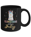 Llama Unicorn Llamacorns Born In July Birthday Gift Mug Coffee Mug | Teecentury.com