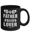 Dog Father Beer Lover Best Dog Dad Fathers Day Mug Coffee Mug | Teecentury.com