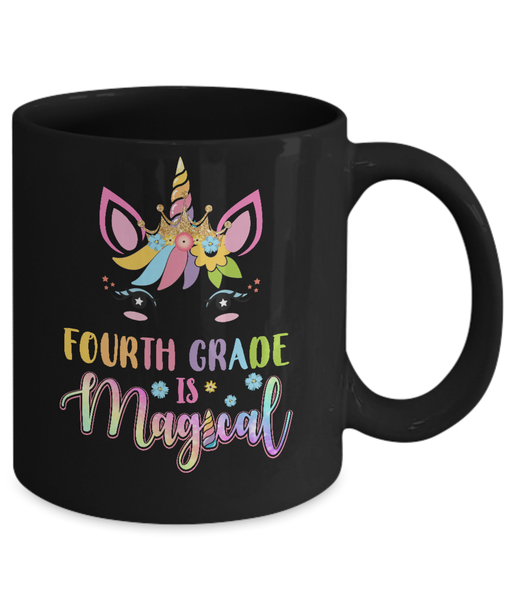 Fourth Grade is magical Unicorn Back to School 4th Grade Mug Coffee Mug | Teecentury.com
