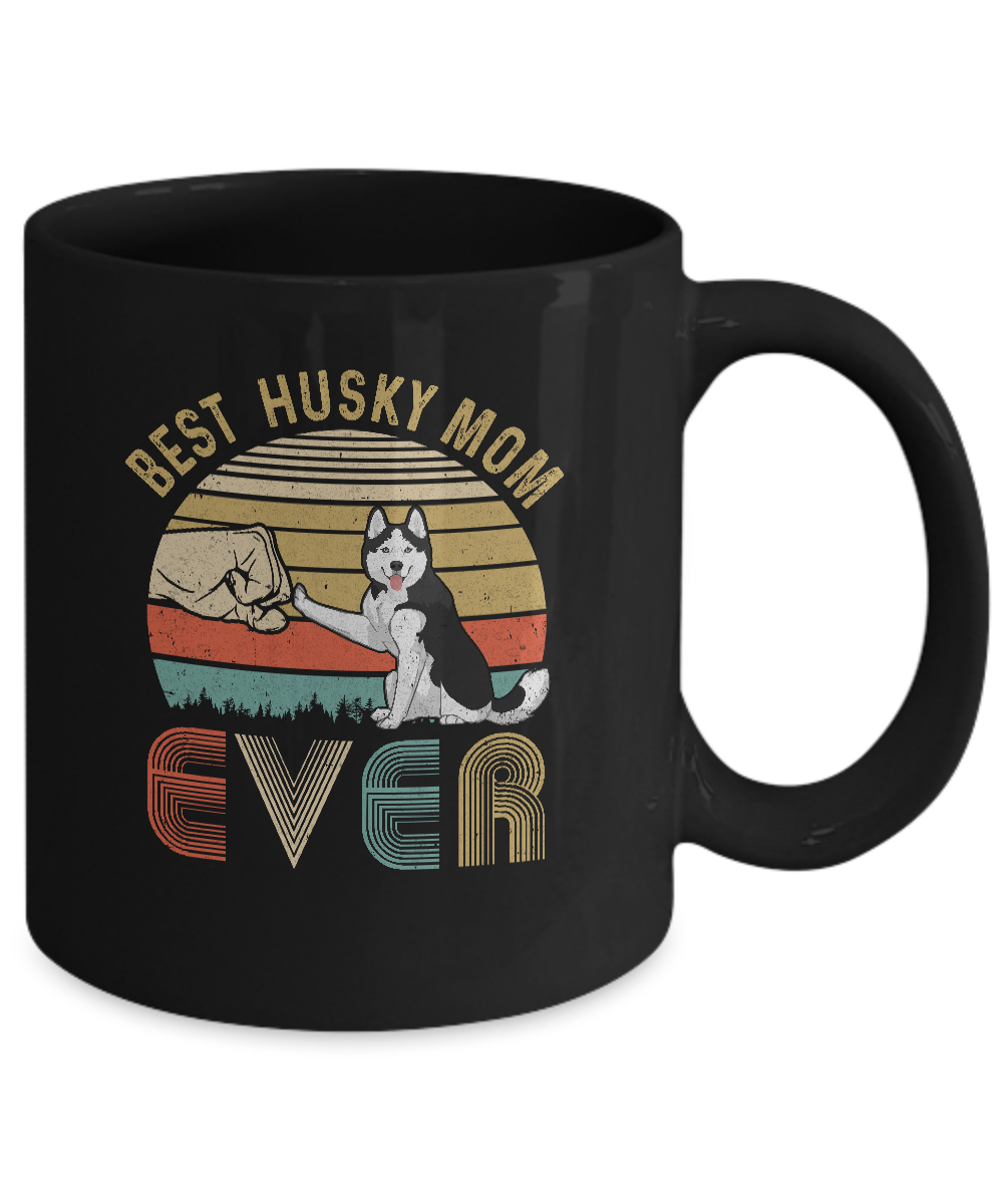 Vintage Best Husky Mom Ever Bump Fit Funny Mom Gifts Mug Coffee Mug | Teecentury.com