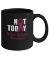 Support Multiple Myeloma Awareness Burgundy Ribbon Not Today Mug Coffee Mug | Teecentury.com