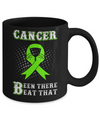 Liver Cancer Been There Beat That Awareness Green Ribbon Mug Coffee Mug | Teecentury.com