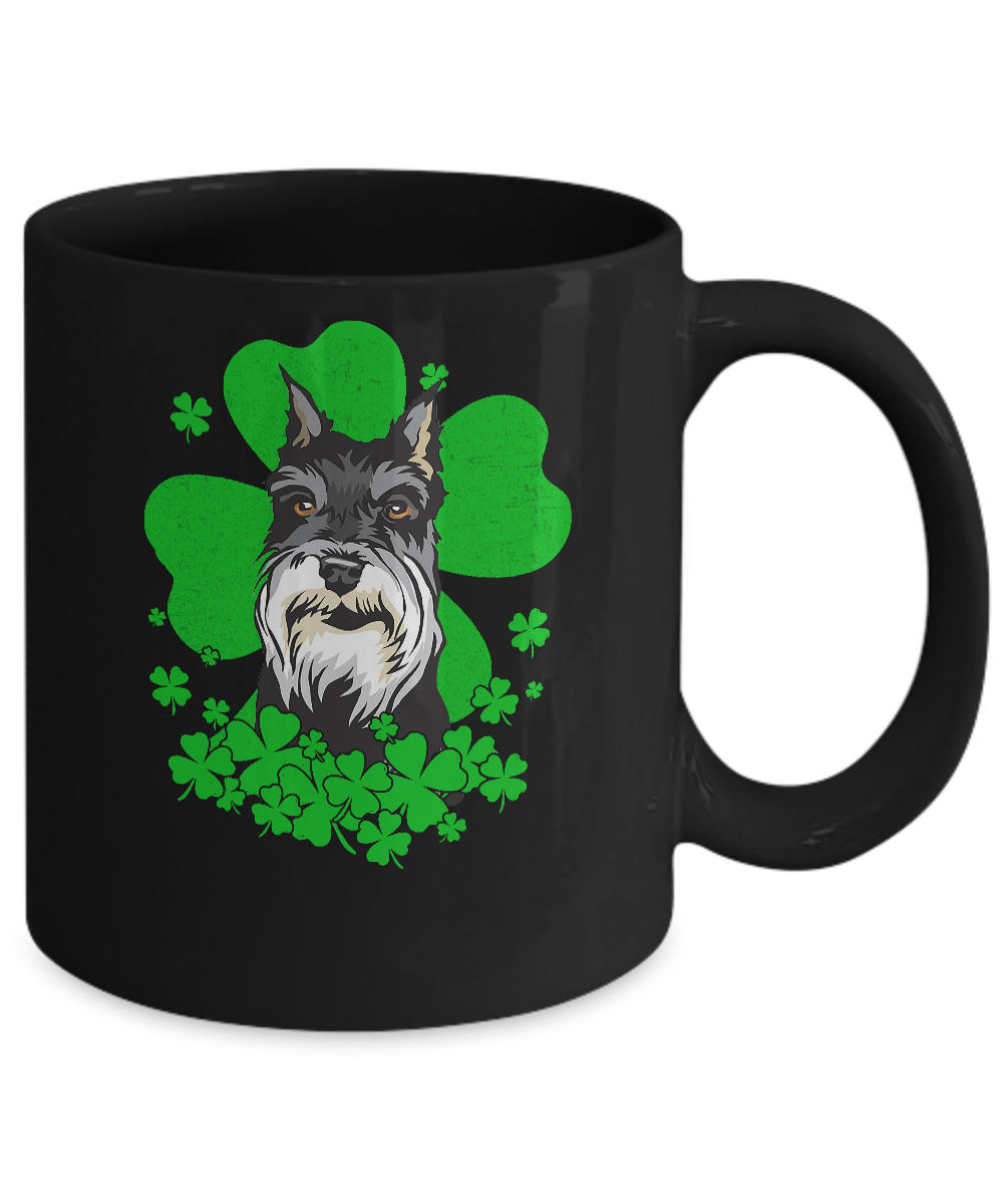 Schnauzer St. Patrick's Day Clovers Mug Coffee Mug | Teecentury.com