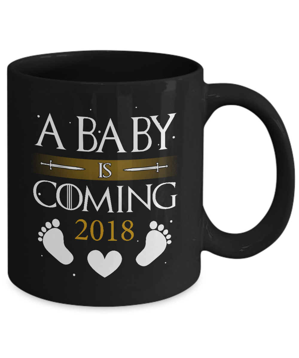 A Baby Is Coming 2018 Pregnancy Announcement Mug Coffee Mug | Teecentury.com