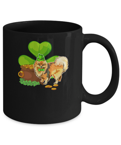 Pomeranian St Patrick's Day Irish Dog Lover Funny Gifts Mug Coffee Mug | Teecentury.com