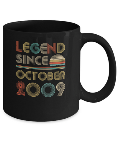 Legend Since October 2009 Vintage 13th Birthday Gifts Mug Coffee Mug | Teecentury.com