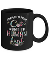Floral Promoted From Cat Aunt To Human Aunt Gift Mug Coffee Mug | Teecentury.com