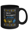 Nice Naughty Jewish Funny Hanukkah Christmas Gifts Mug Coffee Mug | Teecentury.com