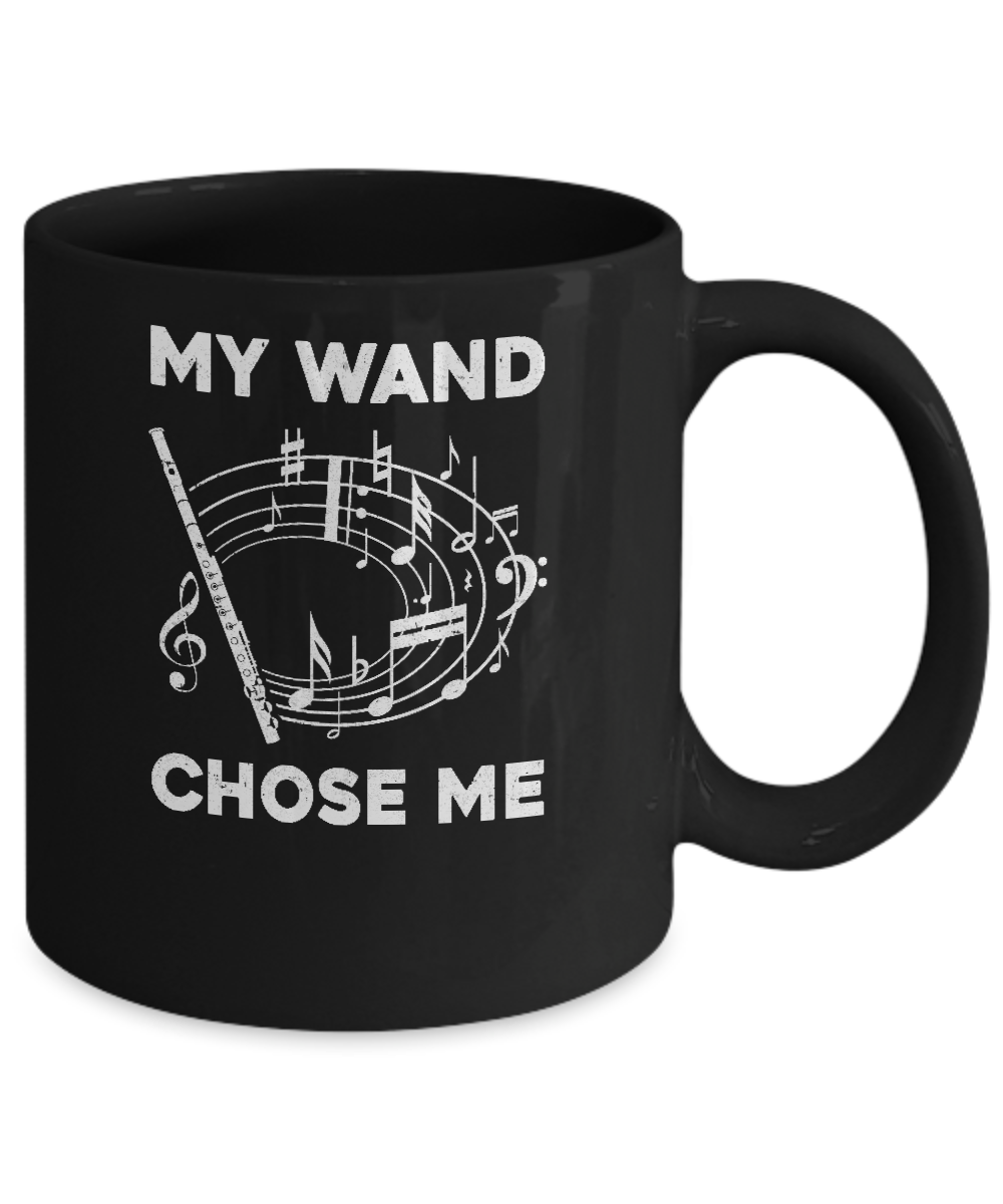 Flute My Wand Chose Me Funny Marching Band Mug Coffee Mug | Teecentury.com
