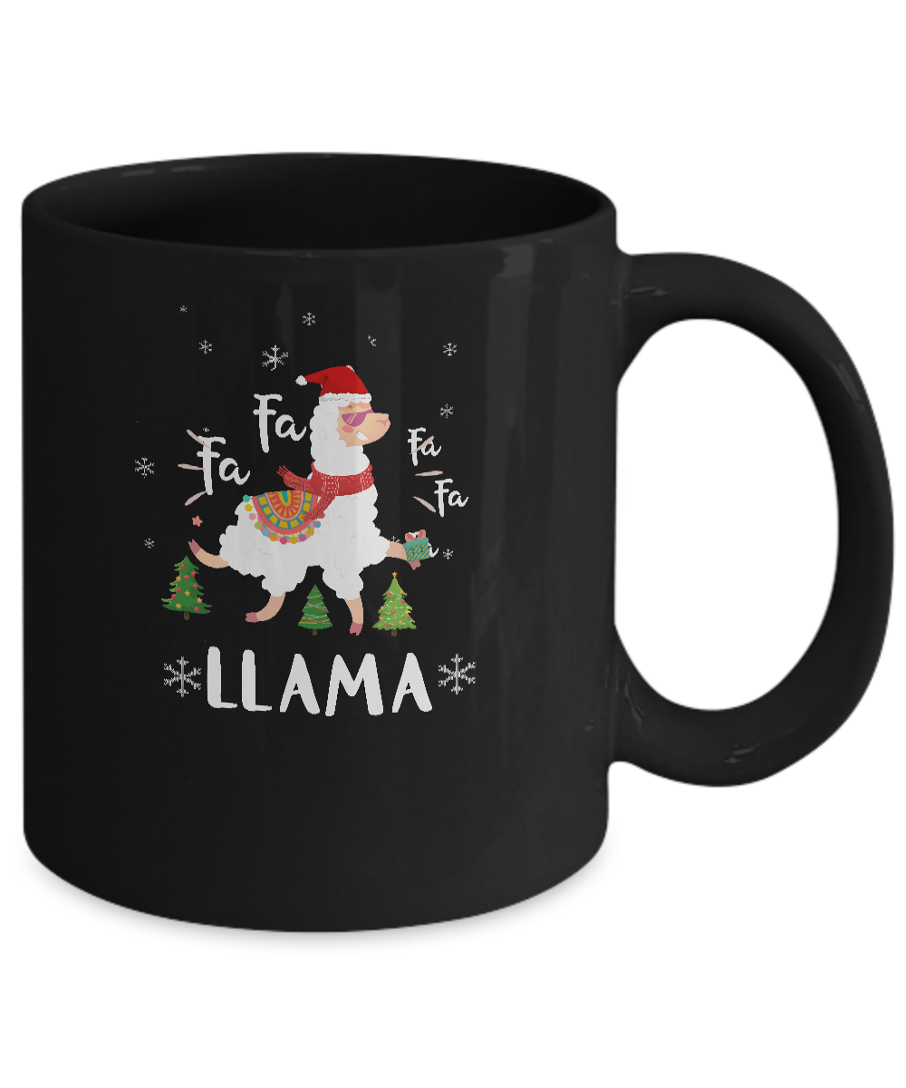 Fa La La Llama Santa Christmas Funny Gift Xmas Mug Coffee Mug | Teecentury.com