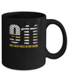 Dispatcher Thin Gold Line 911 American USA Flag Mug Coffee Mug | Teecentury.com