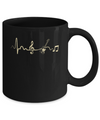 Bass Acoustic Guitar Heartbeat Mug Coffee Mug | Teecentury.com