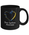 Butterfly Believe Down Syndrome Awareness Ribbon Gifts Mug Coffee Mug | Teecentury.com