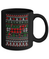 Beagle Red Plaid Ugly Christmas Sweater Gifts Mug Coffee Mug | Teecentury.com